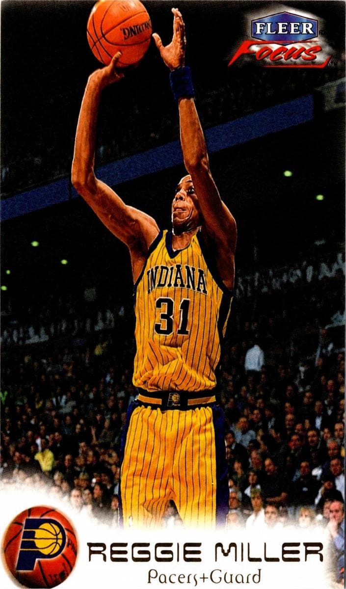 Reggie Miller 1999 fleer Focus