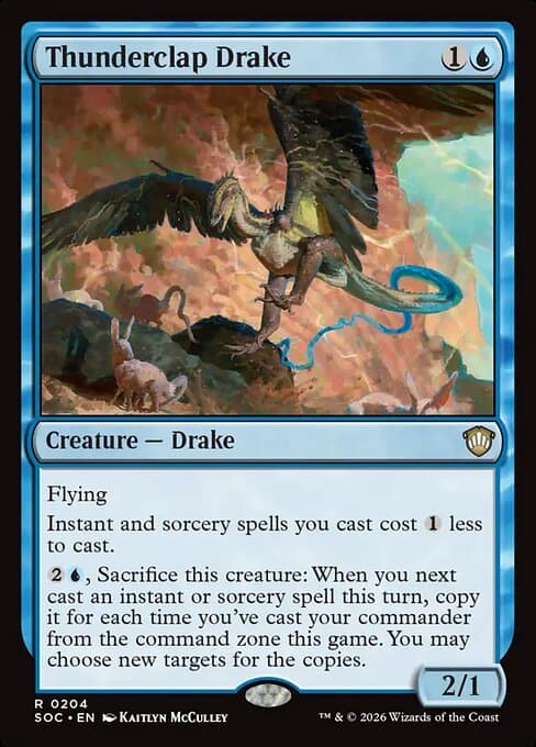 Thunderclap Drake 2026 Magic: The Gathering Secrets of Strixhaven Commander