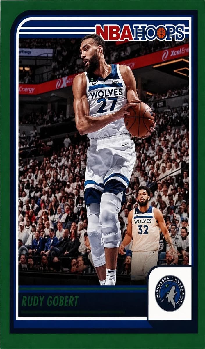 Rudy Gobert 2023 panini Hoops Premium Stock