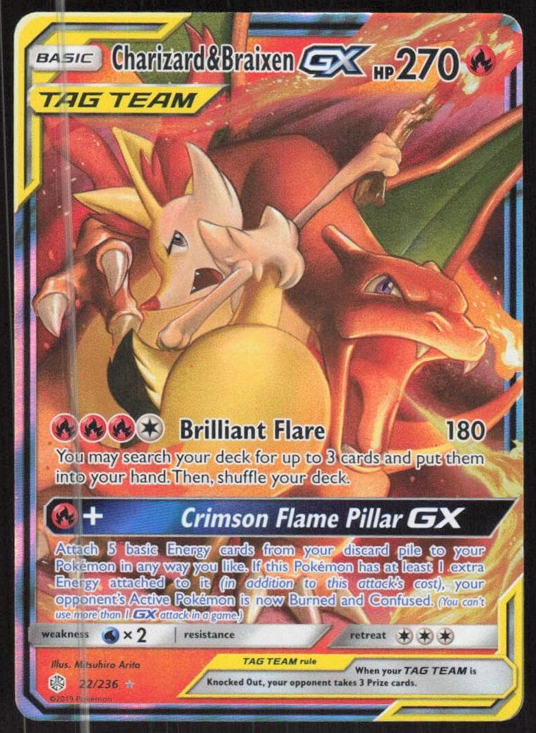 Charizard & Braixen-GX #22