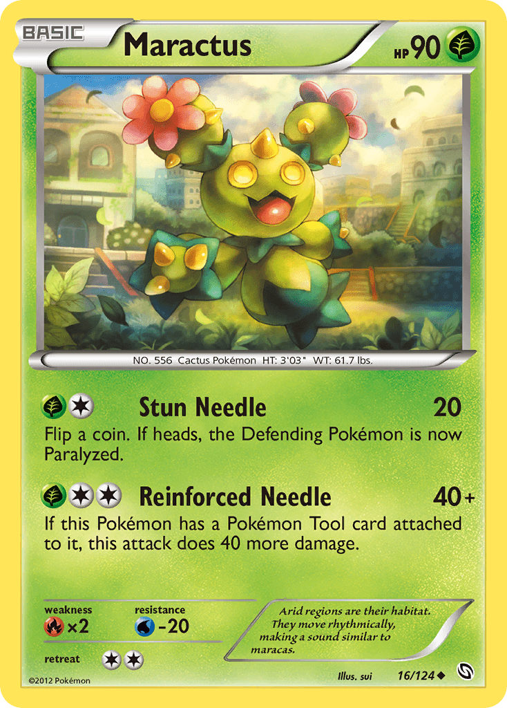 Maractus 2012 Pokemon Dragons Exalted Reverse Holo