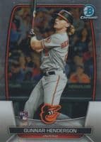 Gunnar Henderson 2023 bowman Bowman Chrome Sapphire Edition