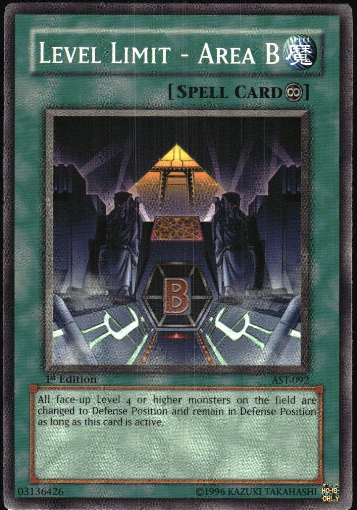 Level Limit - Area B 2004 Yu-Gi-Oh! Ancient Sanctuary 1st Edition