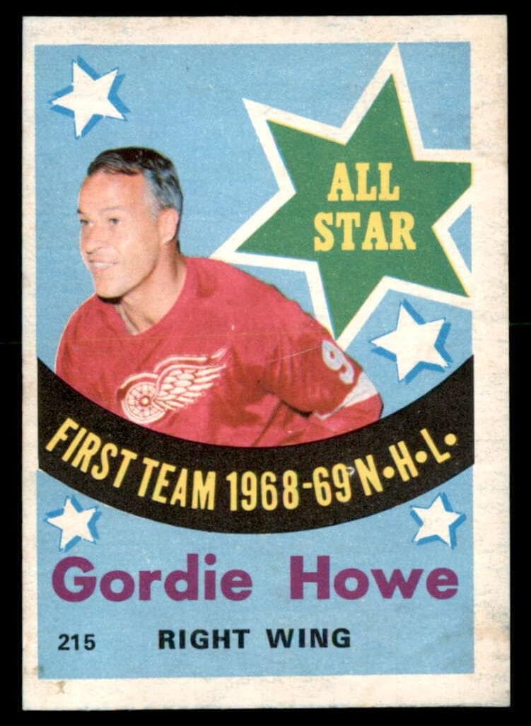 Gordie Howe 1969 topps O-Pee-Chee