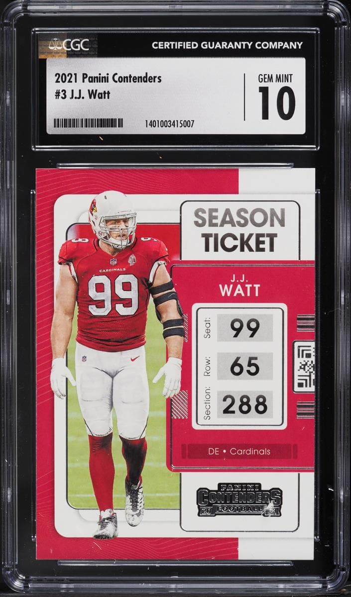 J.J. Watt 2021 panini Panini Contenders