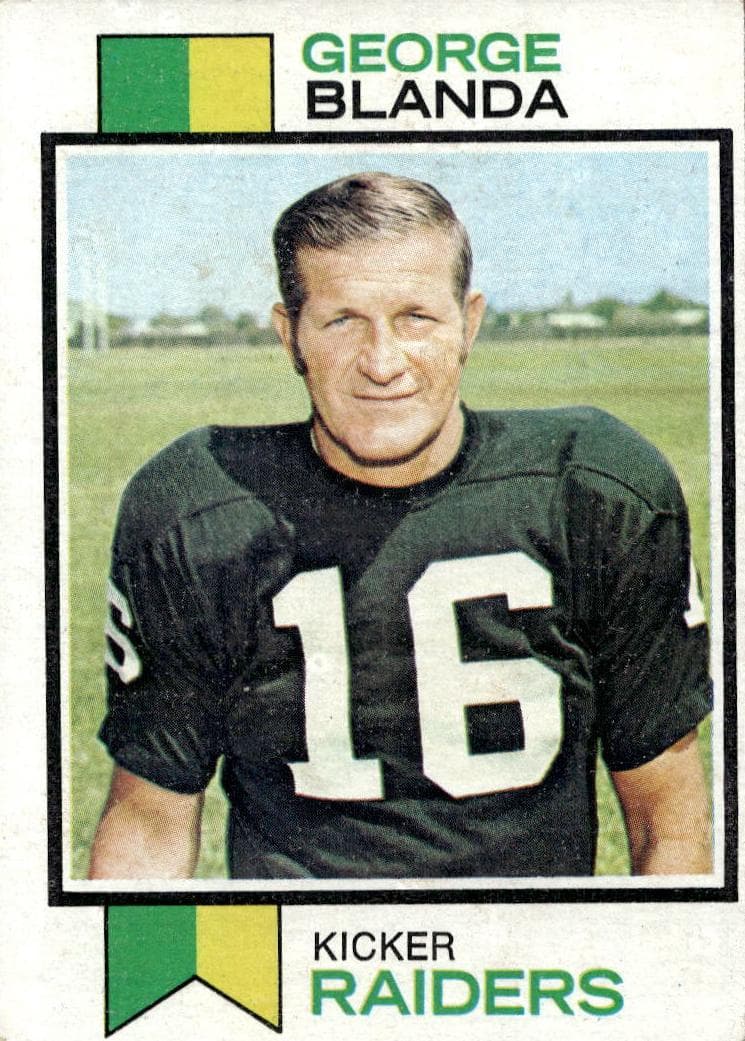 George Blanda 1973 topps Topps
