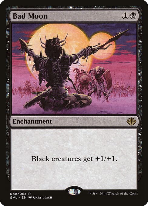 Bad Moon 1994 Magic: The Gathering Revised