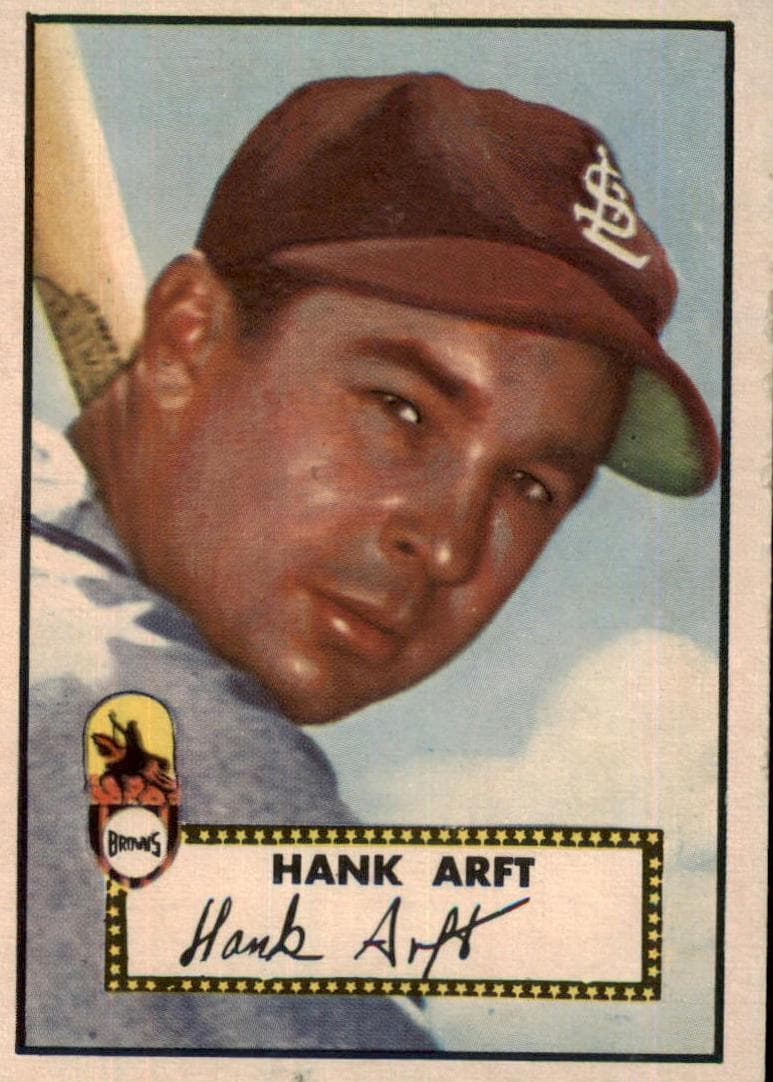 Hank Arft 1952 topps Topps