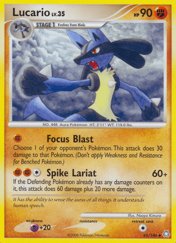 Lucario 2008 Pokemon Legends Awakened