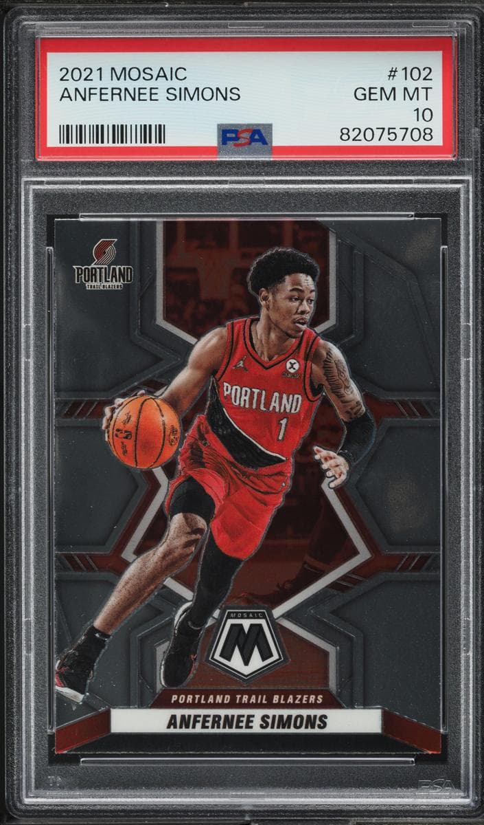 Anfernee Simons 2021 panini Panini Mosaic