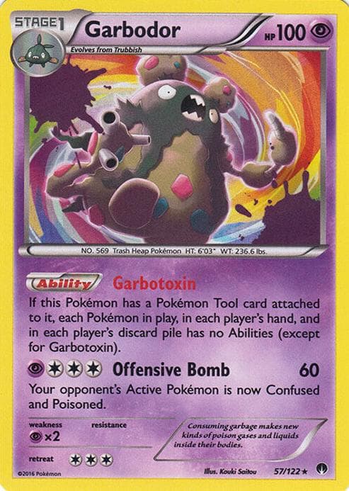 Garbodor trading card