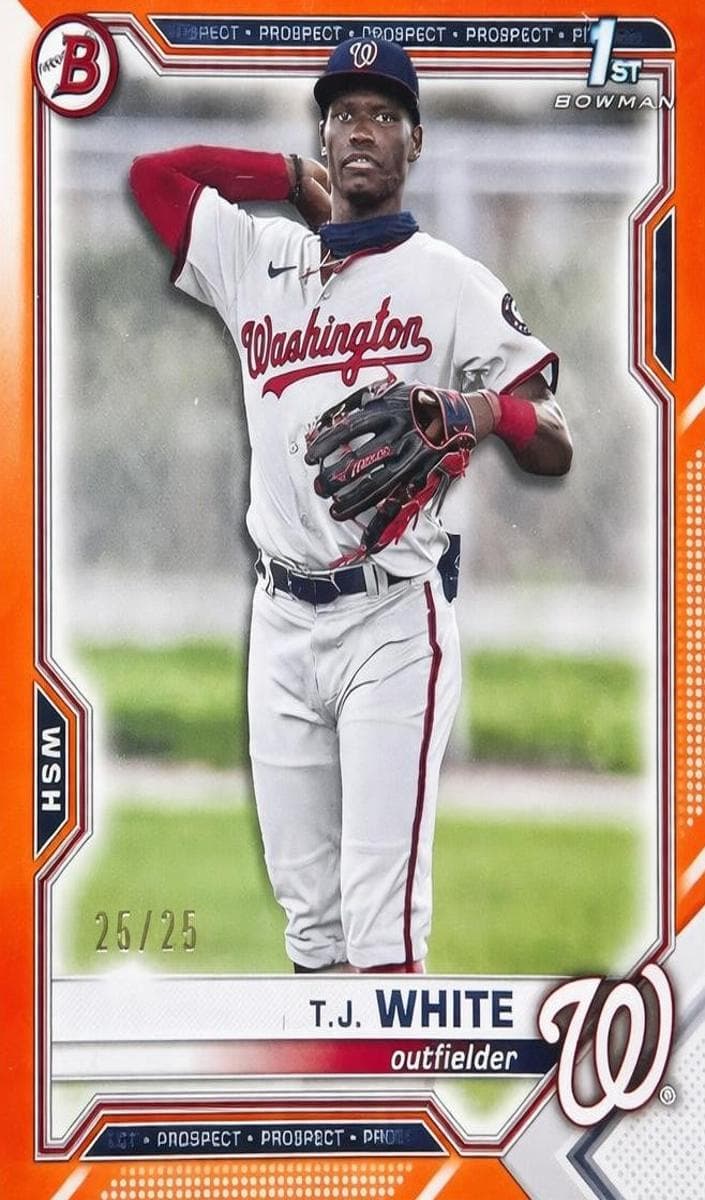 T.J. White 2021 bowman Bowman Draft