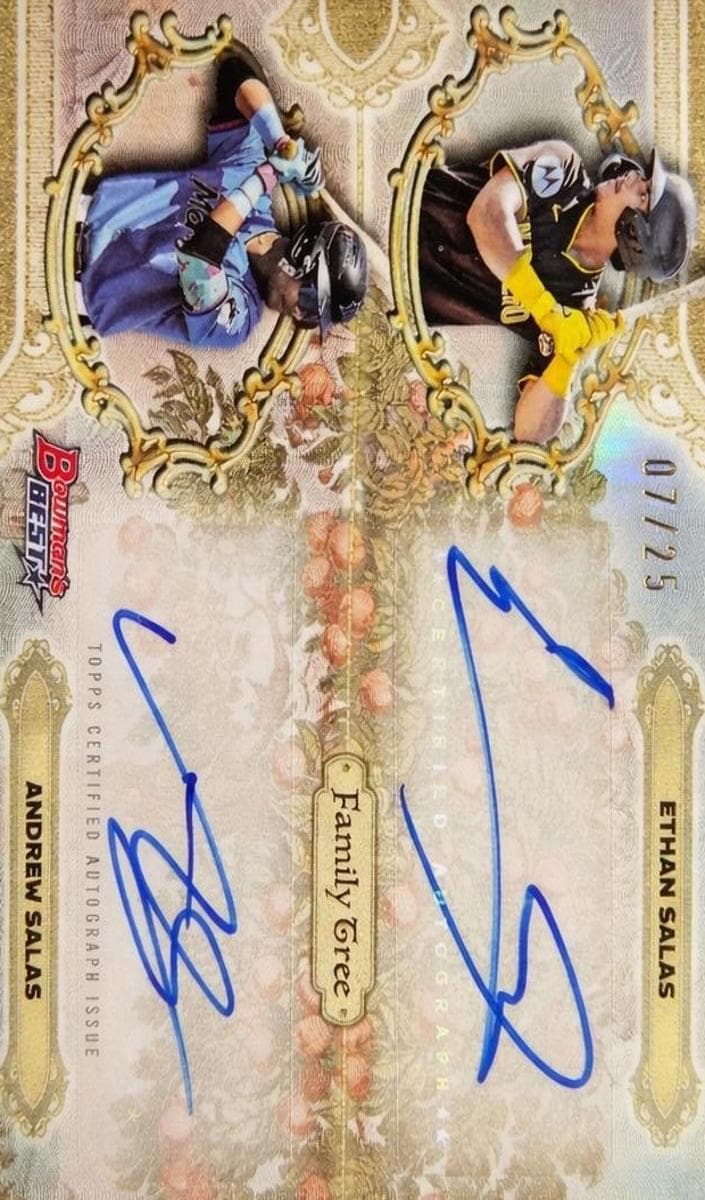 Andrew Salas/Ethan Salas 2025 bowman Bowman Best