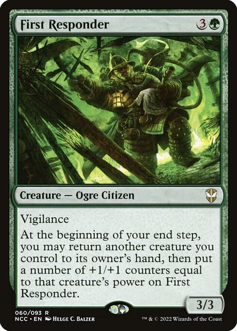 First Responder 2022 Magic: The Gathering New Capenna Commander