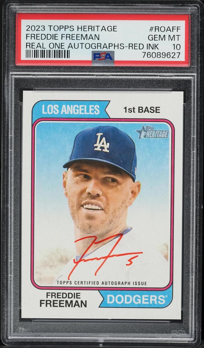 Freddie Freeman 2023 topps Topps Heritage