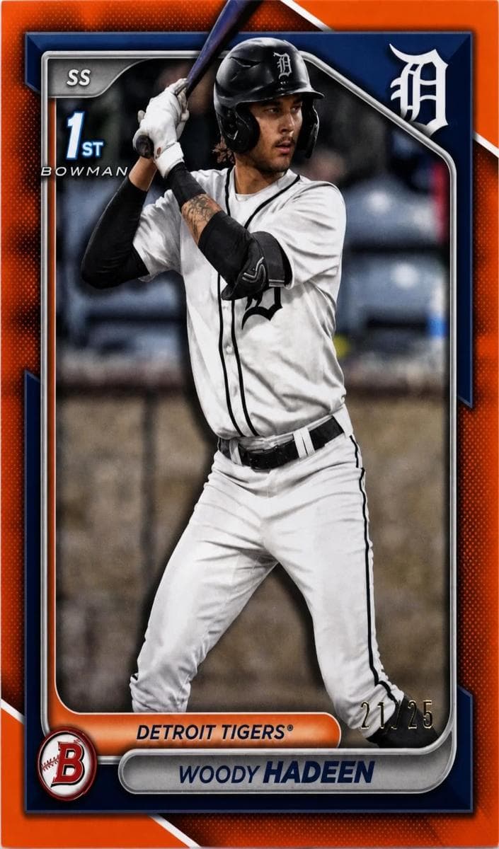 Woody Hadeen 2024 bowman Bowman Draft