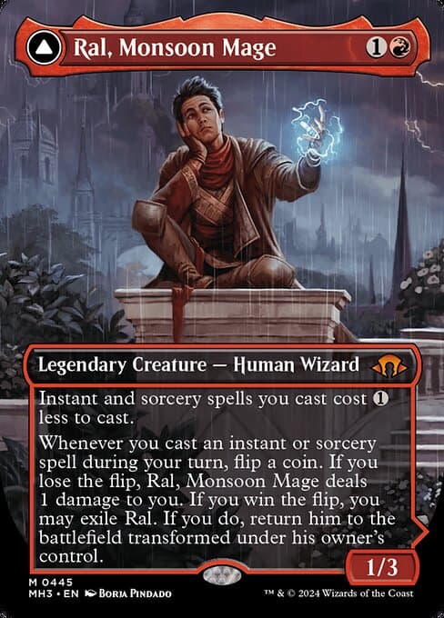 Ral, Monsoon Mage // Ral, Leyline Prodigy 2024 Magic: The Gathering Modern Horizons 3 Borderless