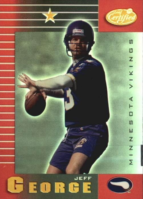Jeff George 1999 leaf Leaf Certified