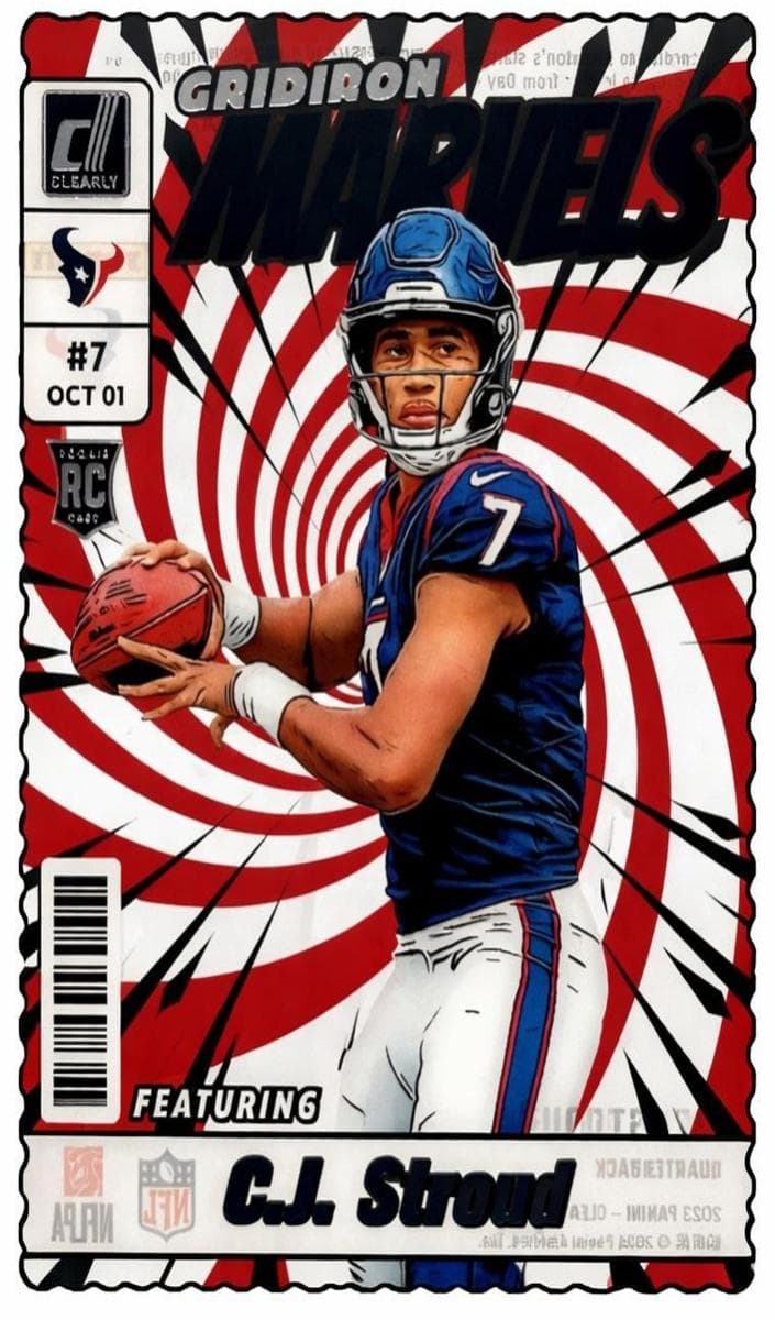 C.J. Stroud 2023 panini Clearly Donruss
