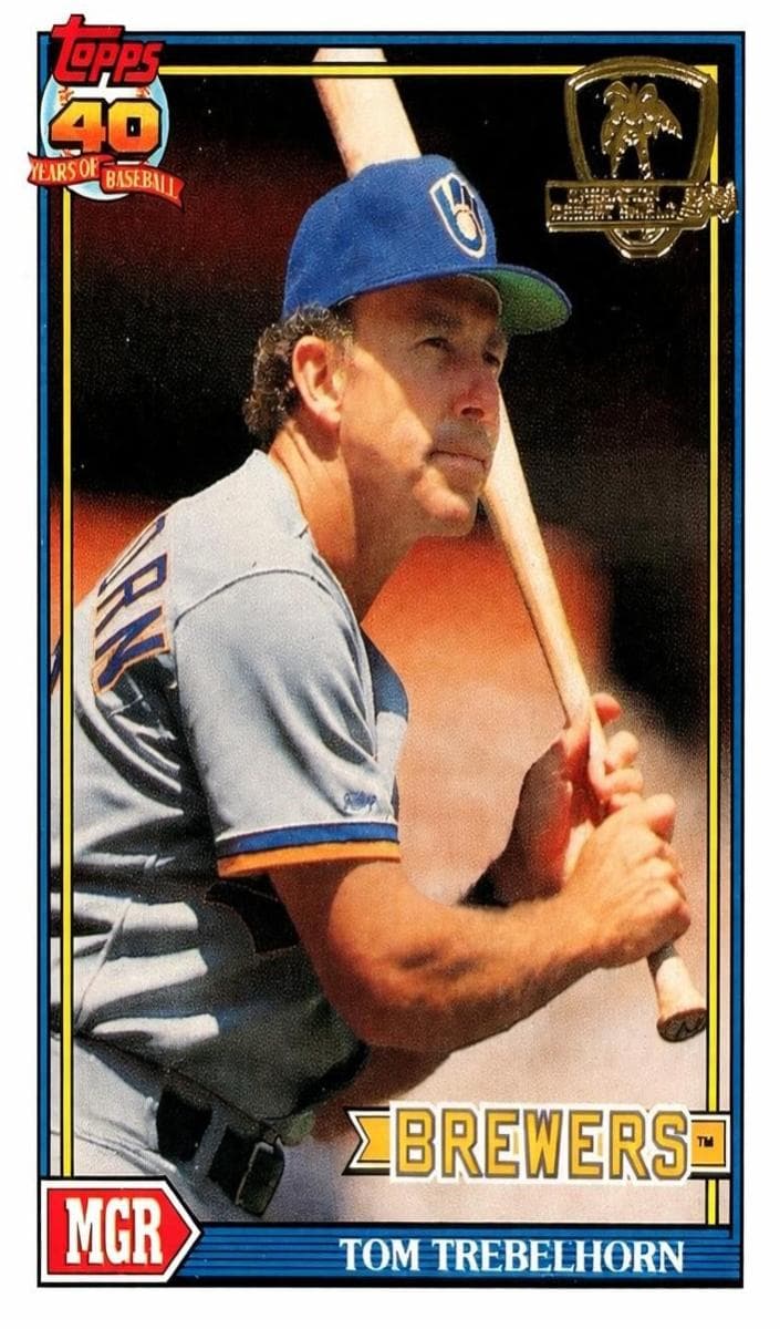 A* on copyright line 1991 topps Topps