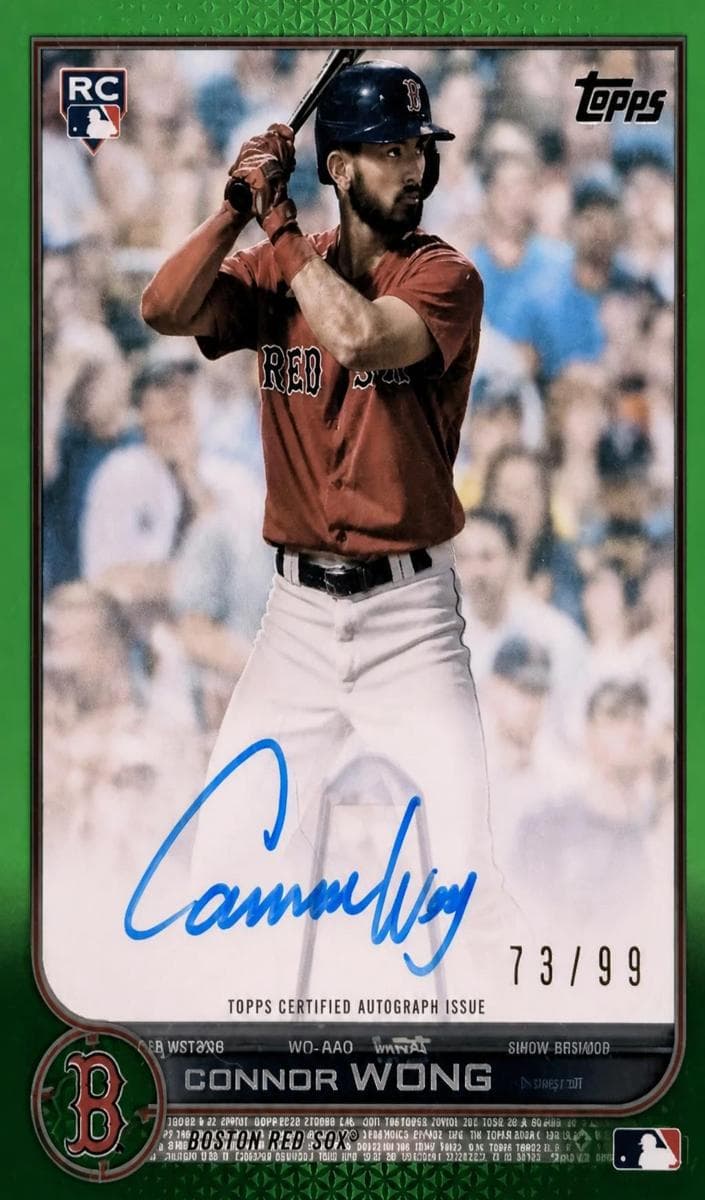 Connor Wong 2022 topps Topps Clearly Authentic