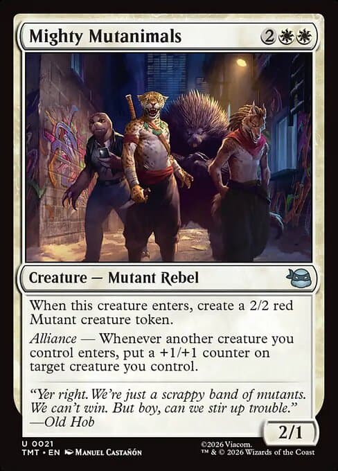 Mighty Mutanimals 2026 Magic: The Gathering Teenage Mutant Ninja Turtles