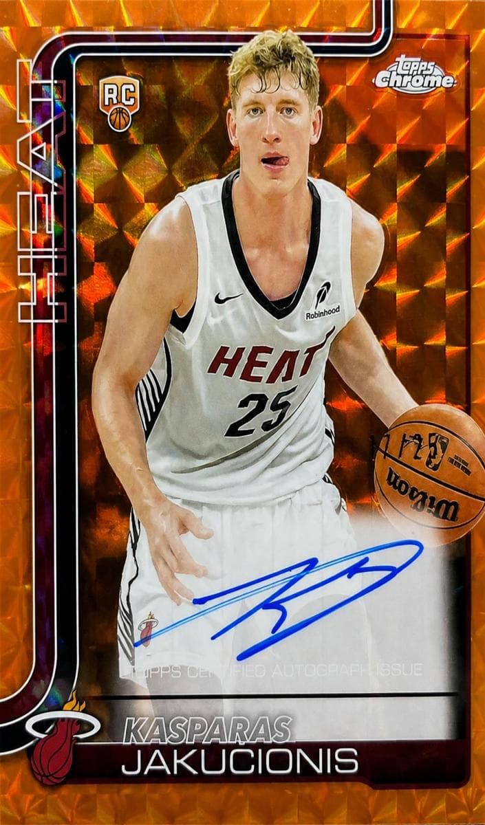 Kasparas Jakucionis 2025 topps Topps Chrome
