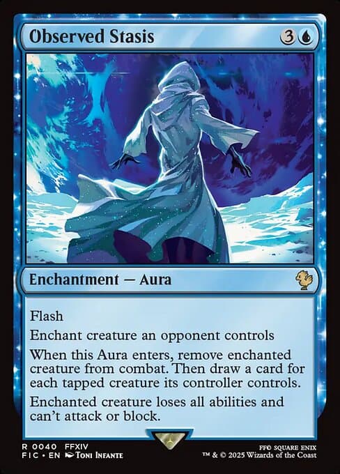 Observed Stasis 2025 Magic: The Gathering Final Fantasy Commander Extended Art