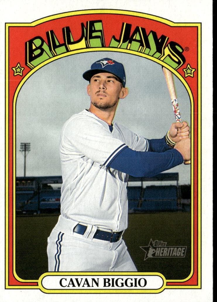 Cavan Biggio 2021 topps Topps Heritage