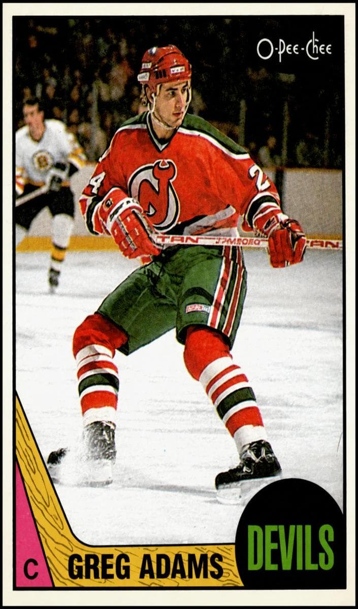 Greg Adams 1987 topps O-Pee-Chee