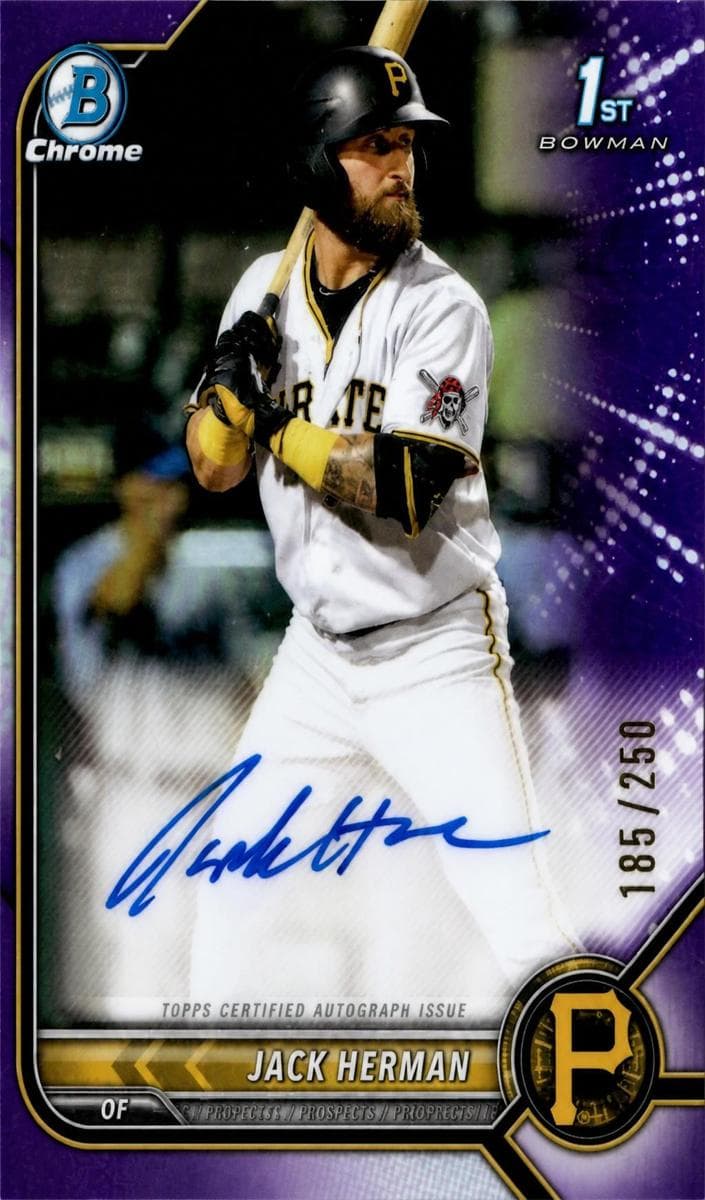 Jack Herman 2022 bowman Bowman Chrome