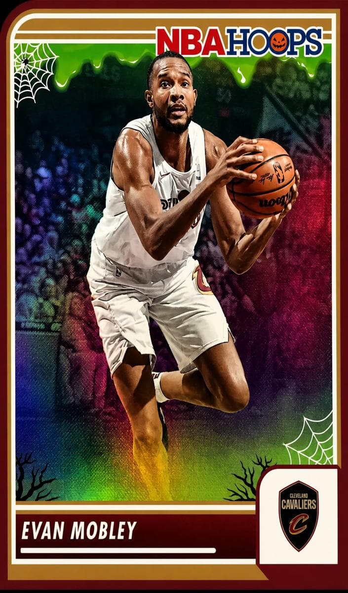 Evan Mobley 2023 panini Hoops Haunted Hoops