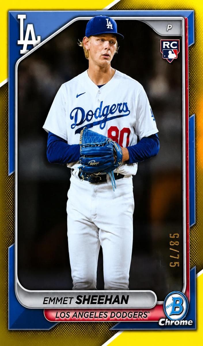 Emmet Sheehan 2024 bowman Bowman Chrome