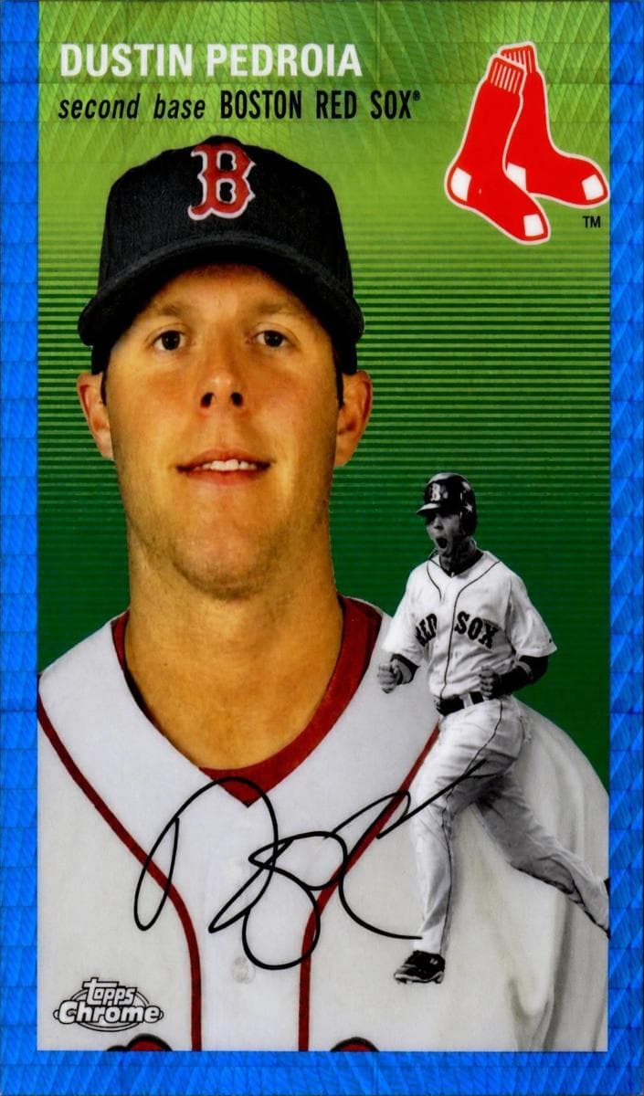 Dustin Pedroia 2023 topps Topps Chrome Platinum Anniversary