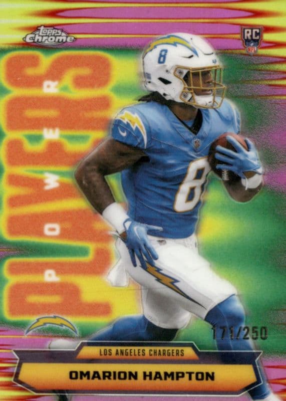 Omarion Hampton 2025 topps Topps Chrome Power Players
