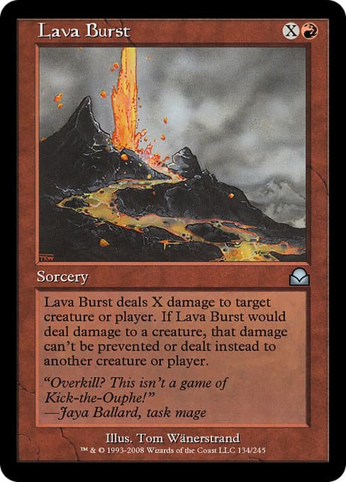 Lava Burst Magic: The Gathering