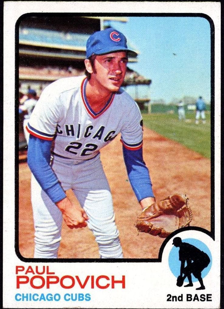 Paul Popovich 1973 topps Topps