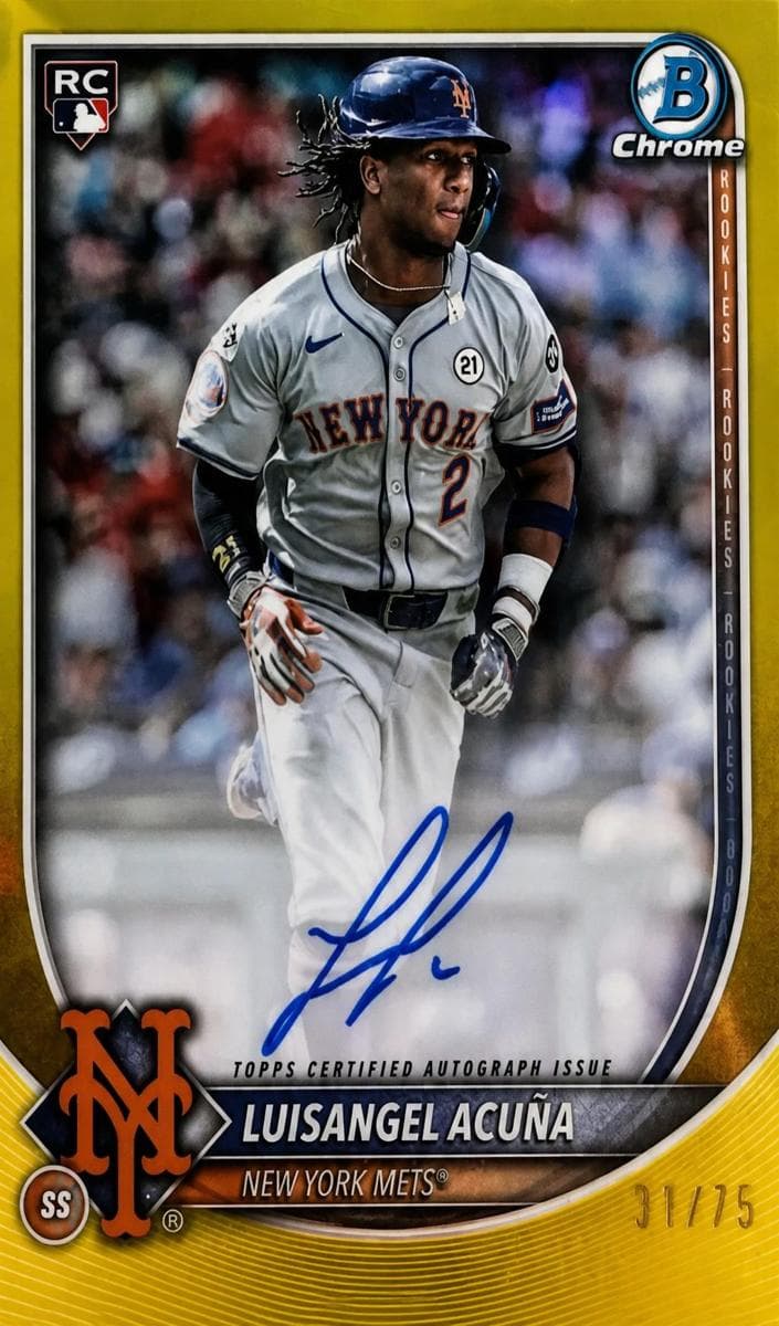 Luisangel Acuña 2025 bowman Bowman