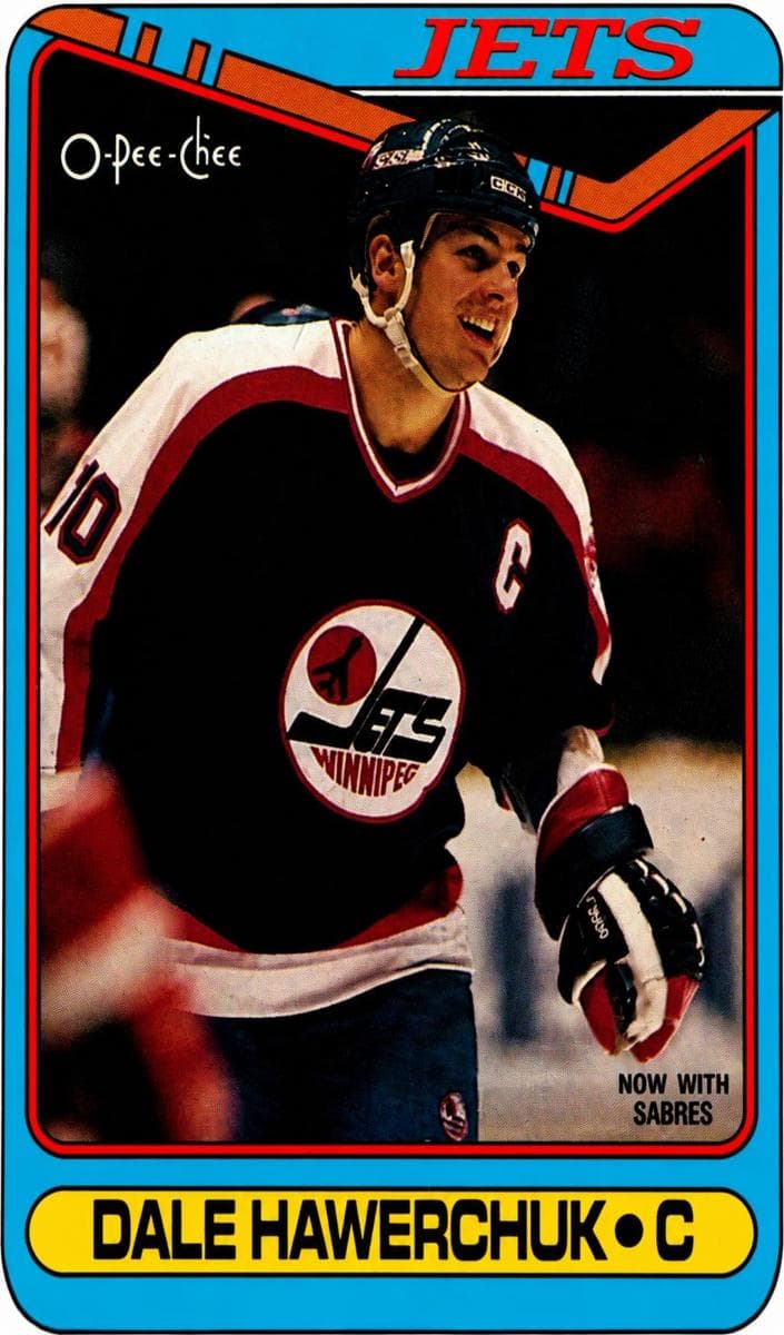 Dale Hawerchuk 1990 topps O-Pee-Chee