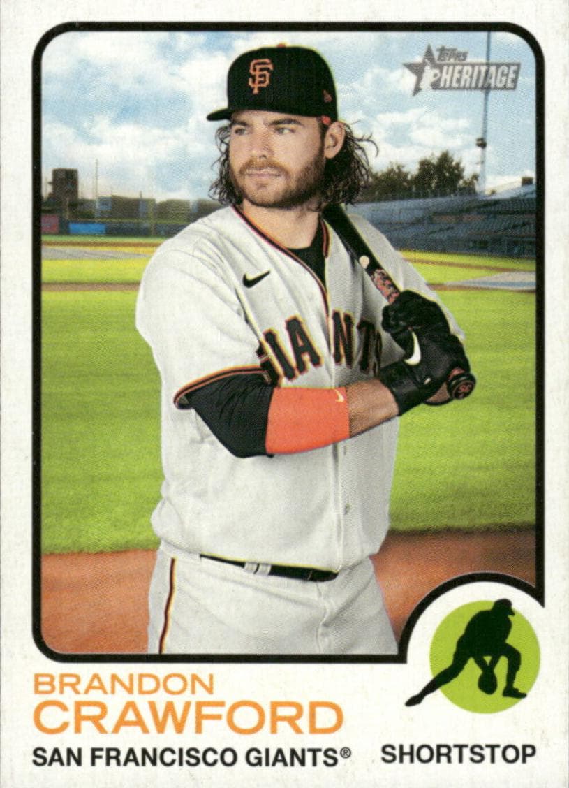 Brandon Crawford 2022 topps Topps Heritage