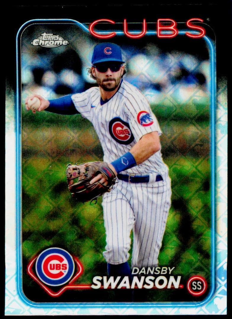 Dansby Swanson 2024 topps Topps Chrome Logofractor Edition