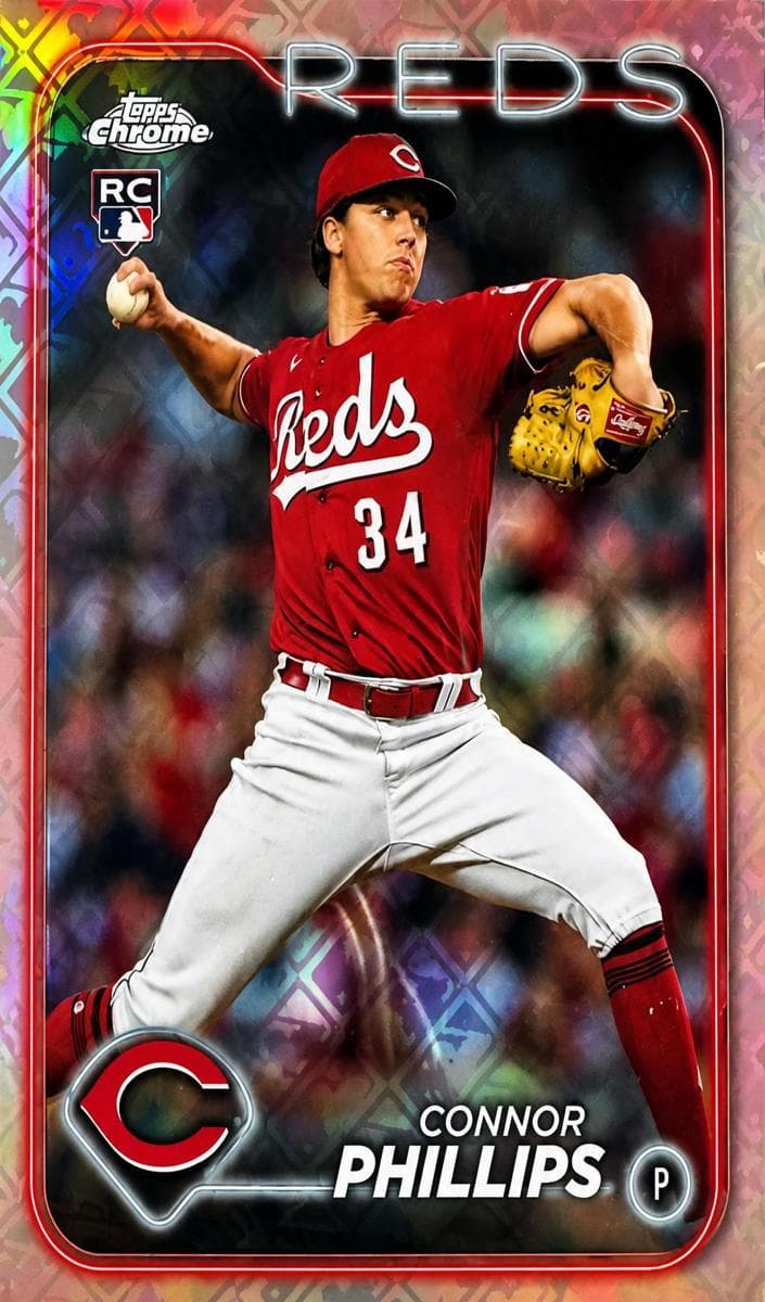 Connor Phillips 2024 topps Topps Chrome Logofractor Edition
