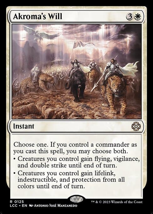 Akroma's Will 2024 Magic: The Gathering Modern Horizons 3 Commander