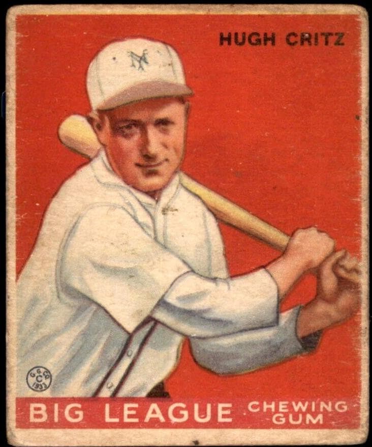 Hugh Critz 1933 unknown Goudey