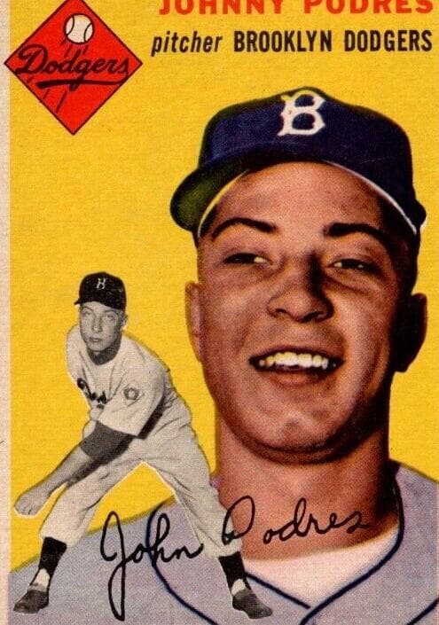 Johnny Podres 1954 topps Topps