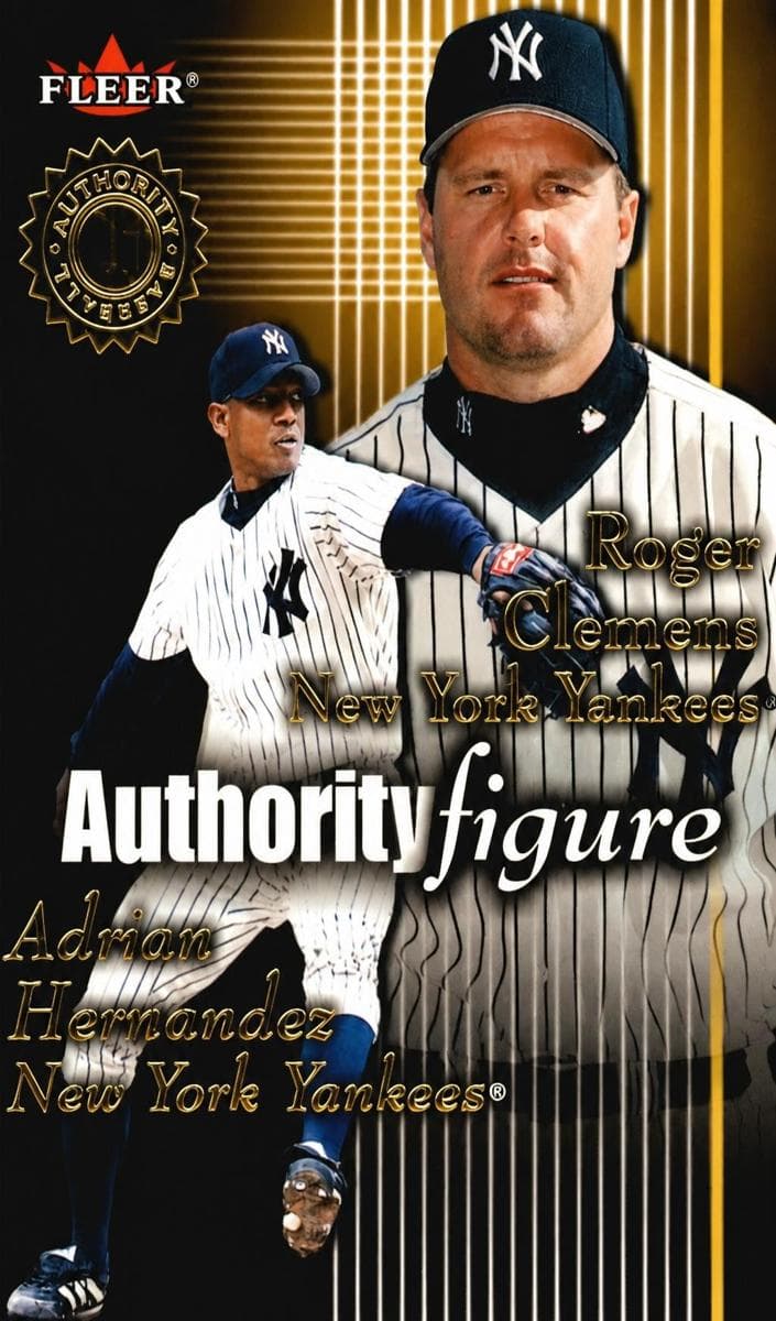 Roger Clemens 2001 fleer Authority