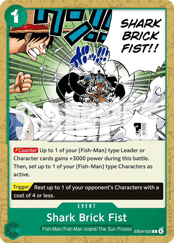 Shark Brick Fist 2026 One Piece Extra Booster EB04