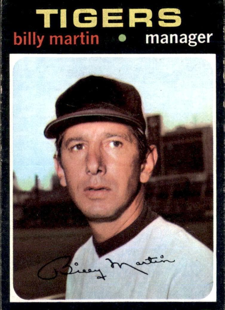 Billy Martin 1971 topps Topps