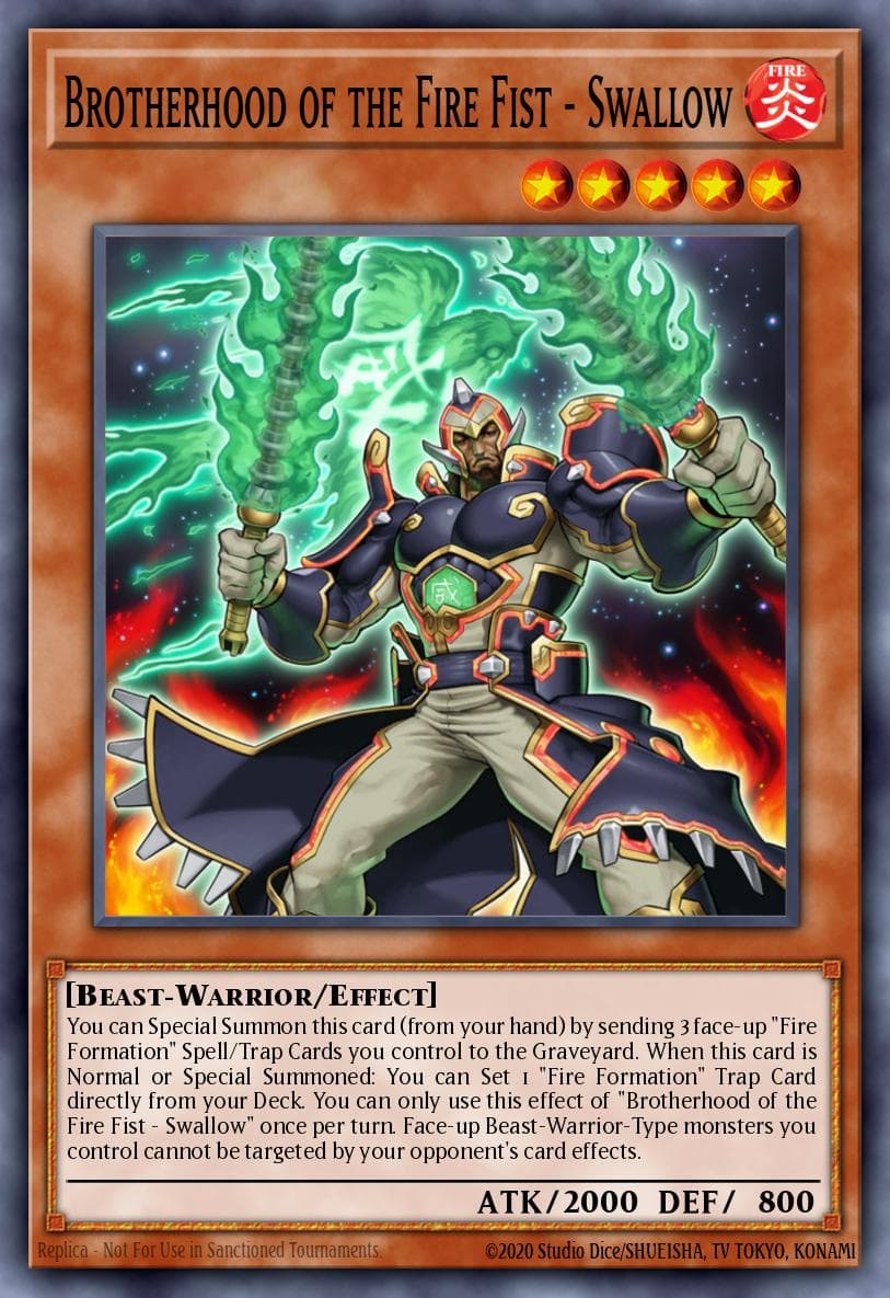 Brotherhood of the Fire Fist - Swallow #CBLZ-EN027