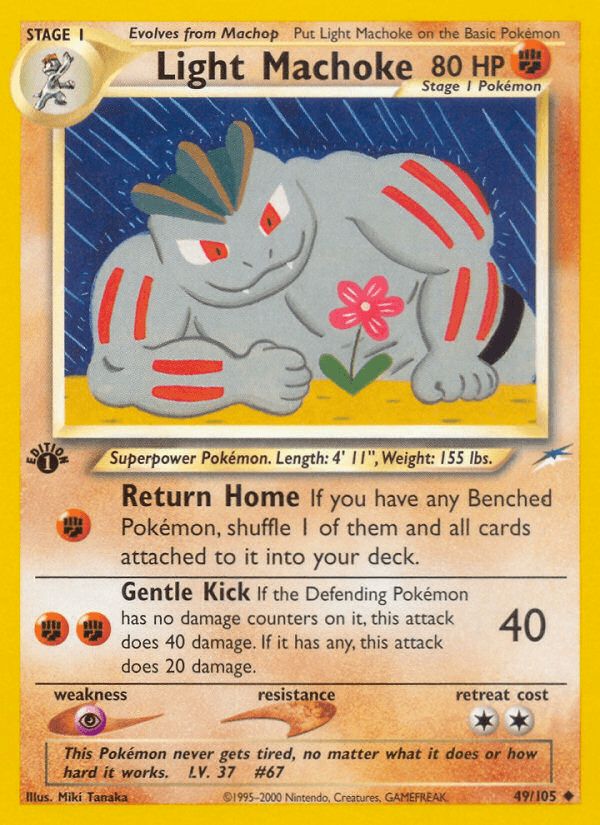 Light Machoke 2002 Pokemon Neo Destiny 1st Edition